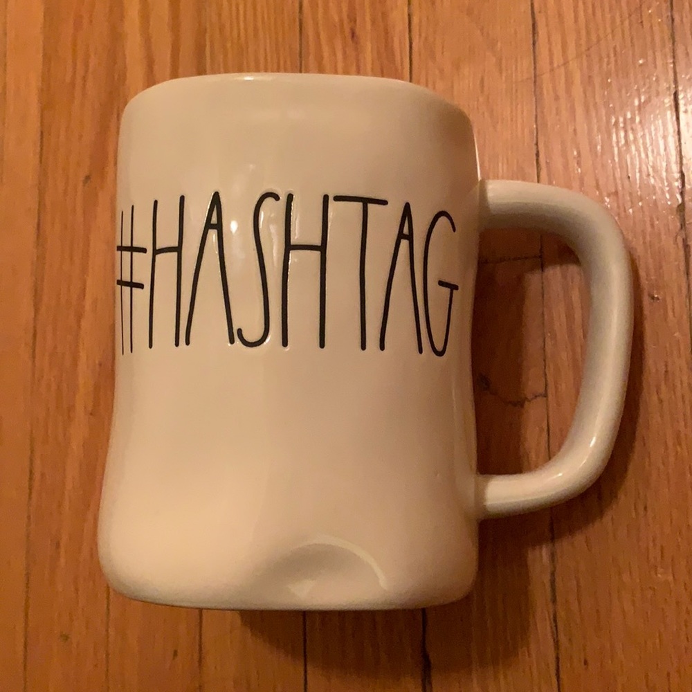 New Rae Dunn 2018 #HASHTAG Mug